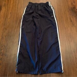 Navy and white baggy track pants
